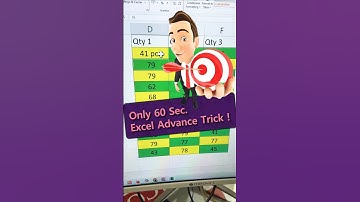🎯🎯Excel Advance Trick 😎60 Sec. Excel Trick #shorts #ytshorts #excel #computertricks #ytviral