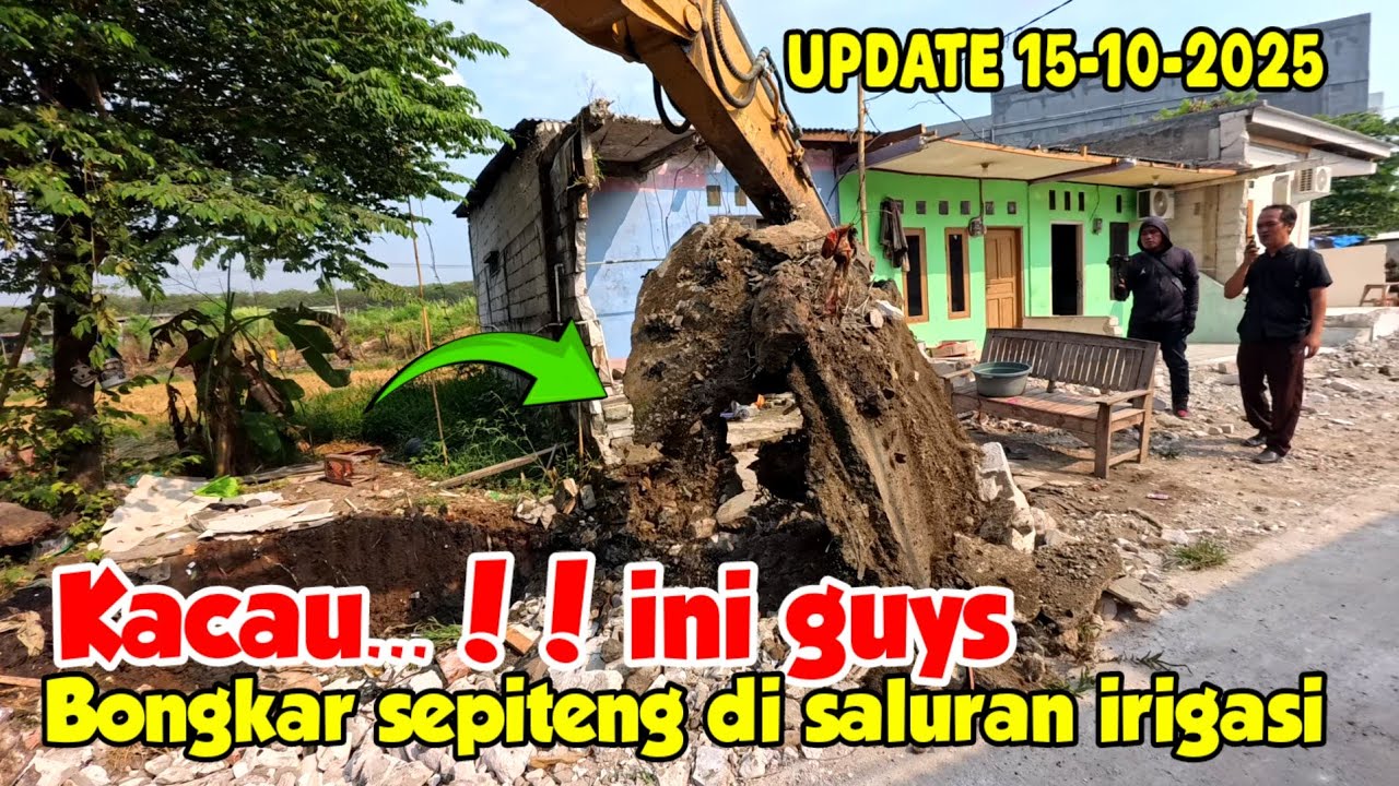 KACAU IRIGASI DIJADIKAN SEPITENG‼️ SAMPAI BINGUNG MAU DIKERUK SEBELAH MANA