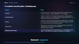 Putting security together — a banking-app security plan | Mobile System Design (10.8)