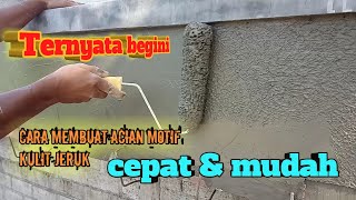 Cara mengaci motif kulit jeruk