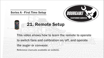 Section A.21 - Remote Control Setup for Bourgault X35 Apollo