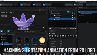 Making 3D rotation Animation from 2 D Logo