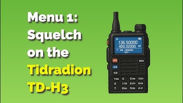 Menu 1 Squelch on Tidradio TD-H3