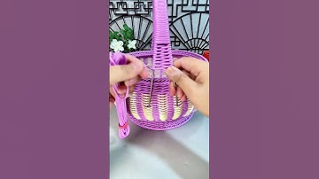 The hand-woven craft of the hand held fruit basket