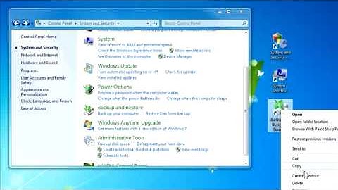 Create Quick Control Panel Shortcuts in Windows 7