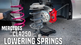 How to Install Lowering Springs for Mercedes Benz Cla 250 & Cla 45 AMG