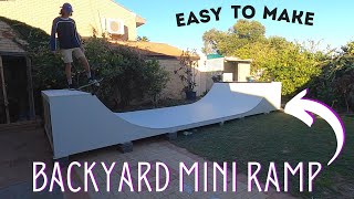 HOW TO BUILD A DIY MINI RAMP/ HALF PIPE
