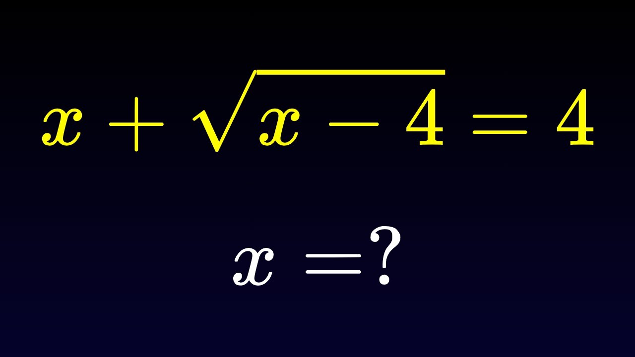 Norway | A Nice Square Root Algebra Problem - YouTube