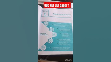 UGC NET SET JRF exam paper 1 and 2 Teacher aptitude