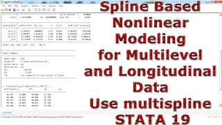 Spline-Based Nonlinear Modeling for Multilevel and Longitudinal Data Use multispline STATA 19