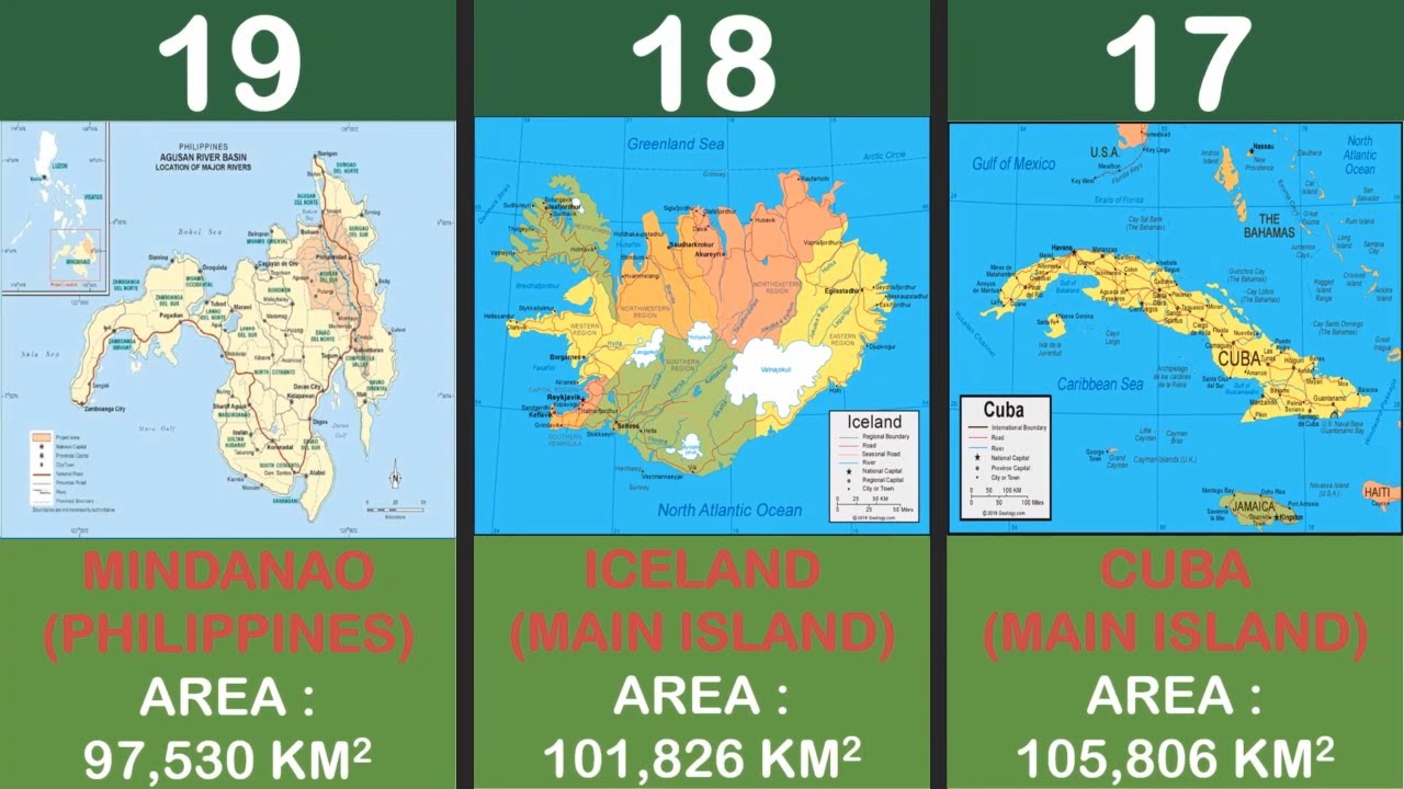 Top 25 LARGEST ISLAND in The World