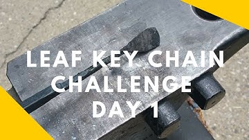 Forging a Leaf key chain