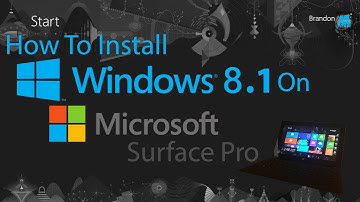 How To Install Windows 8.1 (Blue) On Microsoft Surface Pro.