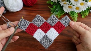 Wow! 😇 Amazing.. Super Easy how to make eye catching tunisian crochet.Everyone who saw it loved it