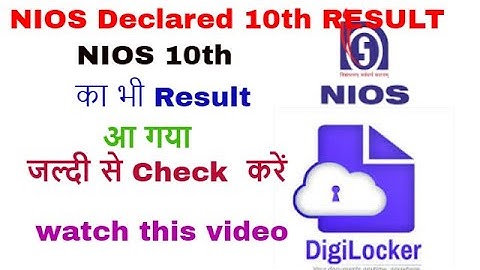 NIOS 10th Result Declared||big Update Nios 10th and 12 thResult ouT||NIOS Latest Update
