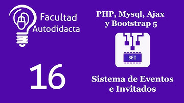 Sistema de eventos e invitados con PHP, MySQL, AJAX y Bootstrap 5 | Cap 16 - Datatable en Español