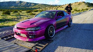 Purple S15 Silvia First Test Drive AFTER MY Touge Crash.