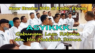 ASYIKKK... Gabungan Lagu Rebana & Hai Makhluk Semua👉Koor Bruder SVD di Ende, Flores