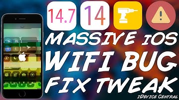 Install This Tweak RIGHT NOW! MASSIVE iOS 14.0 - 14.7 WiFi Bug Fix (iOS 13 - 14.7) including A12+