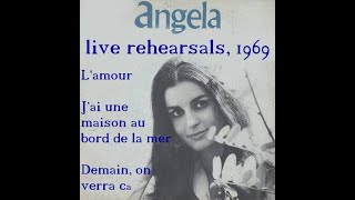 Angela (Greek singer) - Live concert rehearsal, France, 1969