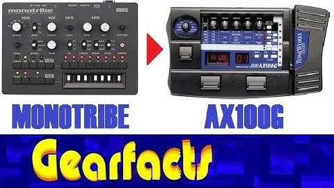When Korgs collide: Monotribe with AX100B multi effects