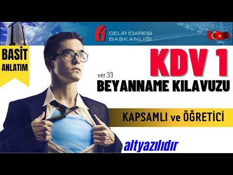 KDV Beyannamesi Hazırlama - KDV1 beyannamesi doldurma kılavuzu 2021 | ALTYAZILIDIR