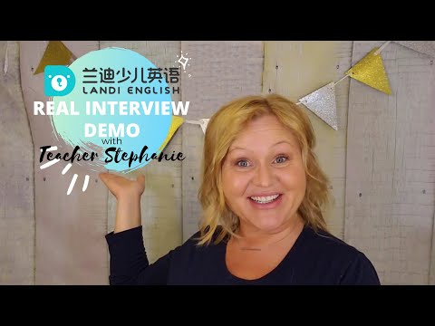 Landi English REAL Interview Demo With Teacher Stephanie