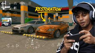 I RESTORED A DESTROYED SUPRA MK4 & SKYLINE R34 IN CAR PARKING MULTIPLAYER 😱🔥
