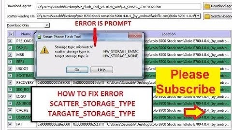 SCATTER STORAGE TYPE error, TARGET STORAGE TYPE