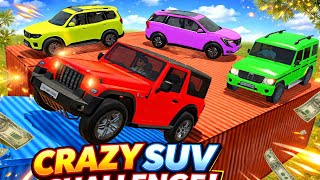Modified Mahindra Thar x Big SUV x monster Ford x hydra Bolero cars game complete challenges gamepla