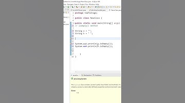 isempty method in java #youtubeshorts #shortvideo #shortsfeed #software #javaprogramming #java