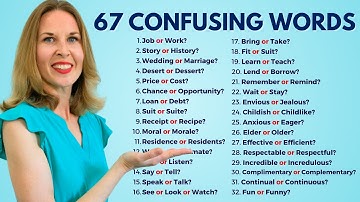 67 Confusing English Words | English Vocabulary