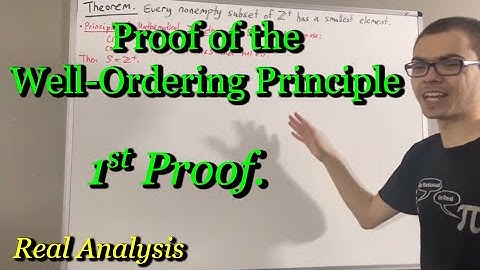 First proof of the Well-Ordering Principle (ILIEKMATHPHYSICS)