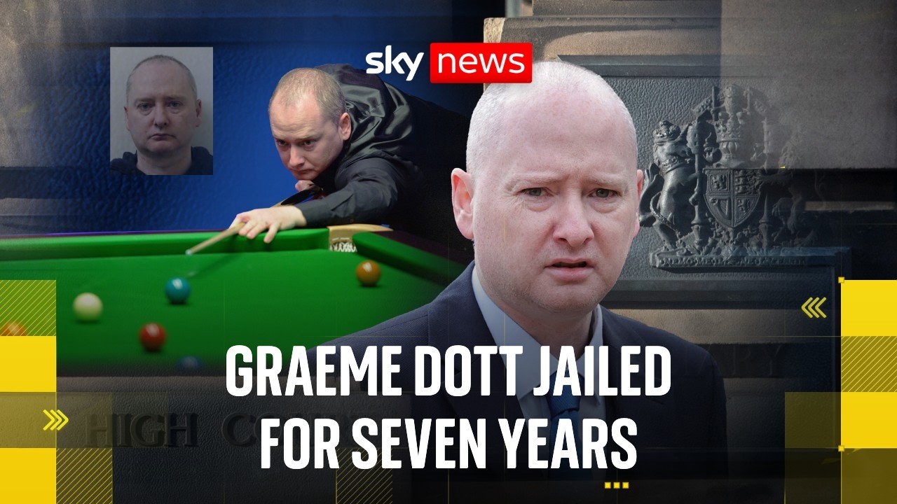 Ex-world snooker champion Graeme Dott jailed for child sex abuse