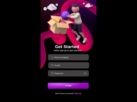 Pace Smartphone App Ui design concept | Screen Login | Figma Design Mobile App