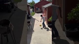 Doing juggles before a birthday gift #soccershorts #soccerskills