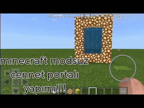 Minecraft modsuz Cennet Portalı yapımı !!!