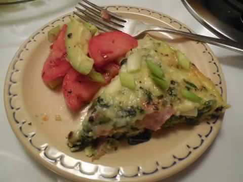 ~ crustless spinach quiche ~
