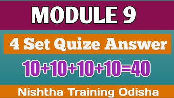 Nishtha Module 9 Answers || Nishtha Module 9 Quiz Answers || Module 9 Nishtha || Nishtha Training