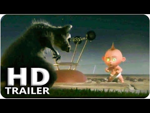 INCREDIBLES 2 Jack Jack vs Raccoon Fight Scene Trailer (2018) Pixar, Disney The 