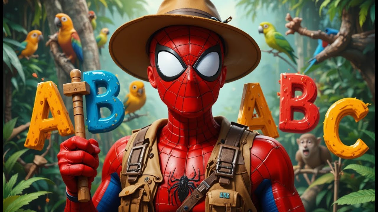 Spiderman’s Jungle Tool ABC Song | Kids Nursery Rhymes | Clever Songs