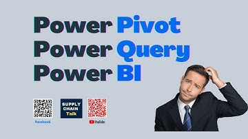 Power Pivot Power Query Power Power BI คนซัพพลายเชน ต้องรู้