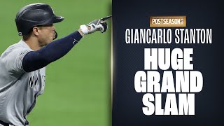 Giancarlo Stanton launches GRAND SLAM to put Yankees WAY up on Rays in ALDS Game!