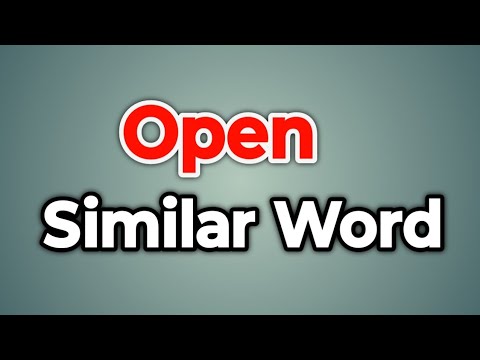 Open Similar Word