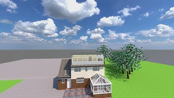 Sketchup 3d visualisation of dormer extension with renders