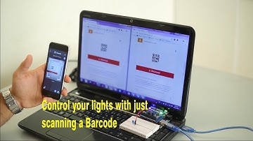 Turn lights with just scanning for a Barcode - Barcode Scanner Shield Tutorial