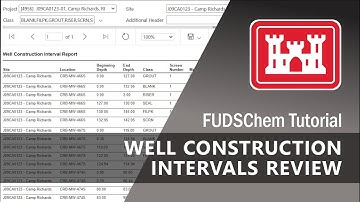 Well Construction Interval Review - FUDSChem