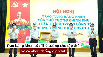 Trao bằng khen của Thủ tướng cho tập thể và cá nhân chống dịch tốt - PLO