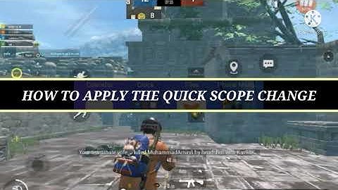 HOW TO ENABLE QUICK SCOPE CHANGE IN PUBG MOBILE LITE..(ENGLISH)..LINK IN THE DESCRIPTION BELOW