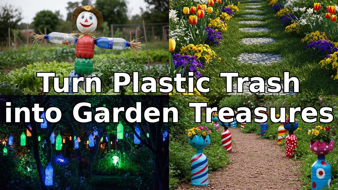 ♻️ Don't Throw It Away! Turn Plastic Trash into Garden Treasures 💎🌺